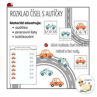 ROZKLAD ČÍSEL S AUTÍČKY