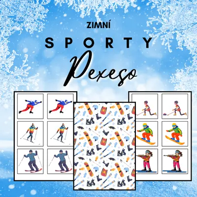 Pexeso - zimní sporty