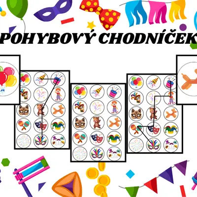 Karneval - pohybový chodníček