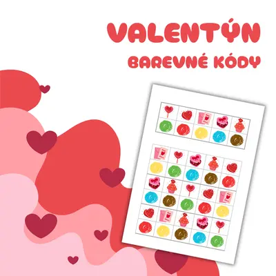 VALENTÝN - barevné kódy