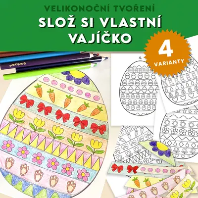 Velikonoční tvoření - Slož si vlastní vajíčko