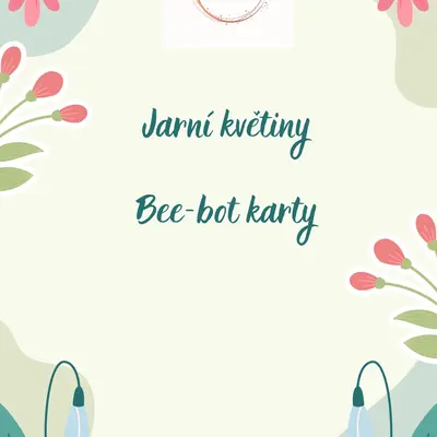 Jarní květiny - Bee-bot karty