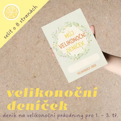 Velikonoční deník 2026 - sešit zážitků na velikonoční prázdniny