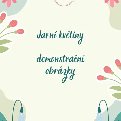 Jarní květiny - demonstrační obrázky