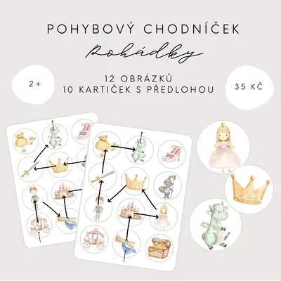 Pohybový chodníček - pohádky
