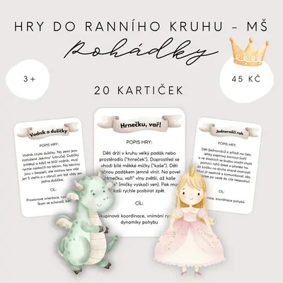 Hry do ranního kruhu pro MŠ - pohádky