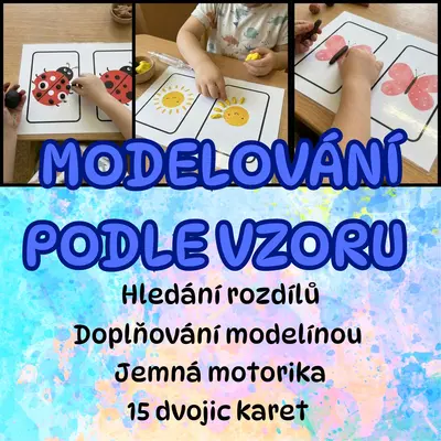 MODELOVÁNÍ PODLE VZORU ( 15 dvojic karet)