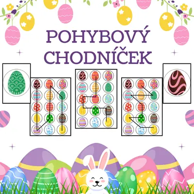 Pohybový chodníček - Velikonoce