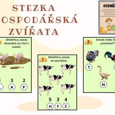 Stezka - hospodářská zvířata