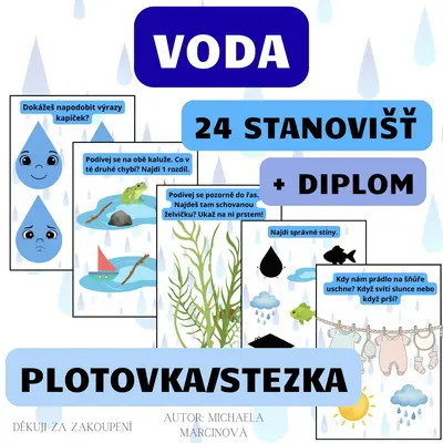 VODA (24 úkolů + diplom) - Velká plotovka/stezka