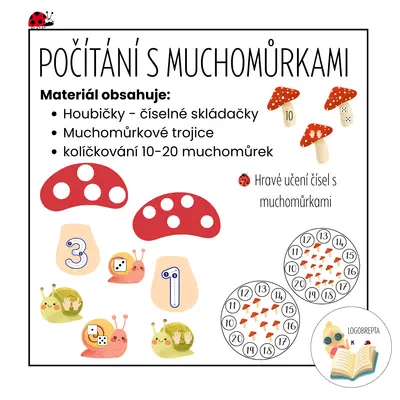 POČÍTÁNÍ S MUCHOMŮRKAMI