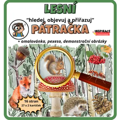 LESNÍ pátračka –🔎– hledej, objevuj a přiřazuj