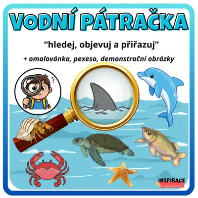 VODNÍ pátračka –🔎– hledej, objevuj a přiřazuj