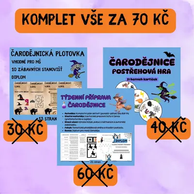 VÝHODNÝ BALÍČEK - ČARODĚJNICE (52 STRAN)
