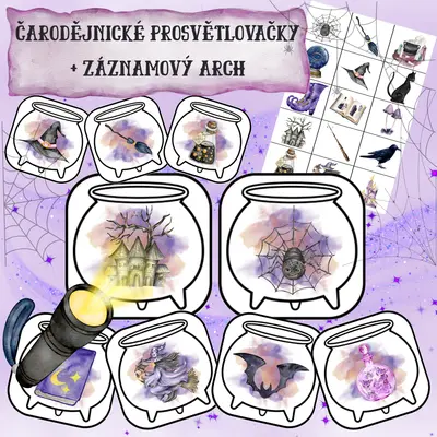 ČARODĚJNICE - PROSVĚTLOVACÍ OBRÁZKY