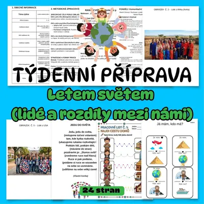 TÝDENNÍ PŘÍPRAVA - Letem světem (lidé a rozdíly mezi námi) 