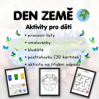 Den Země – pracovní listy a postřehovka (30 kartiček)
