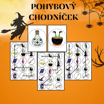 Pohybový chodníček - Čarodějnice