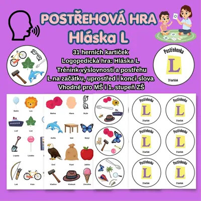 Postřehová hra - hláska L