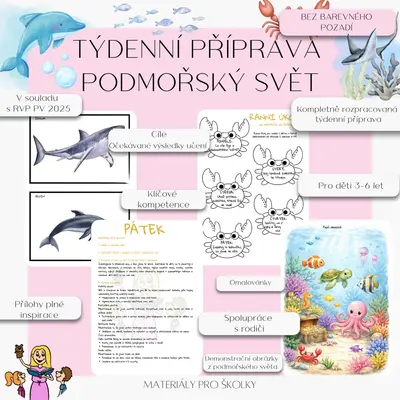 Týdenní příprava - Podmořský svět