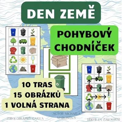 DEN ZEMĚ - pohybový chodníček
