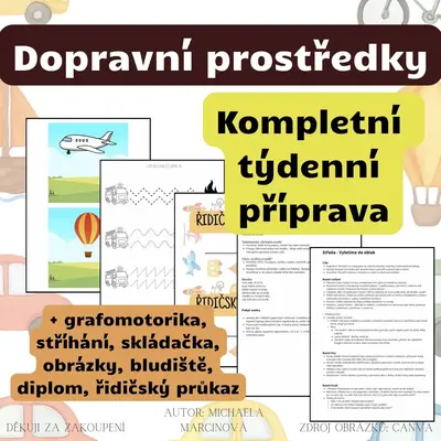 DOPRAVA - Kompletní týdenní příprava