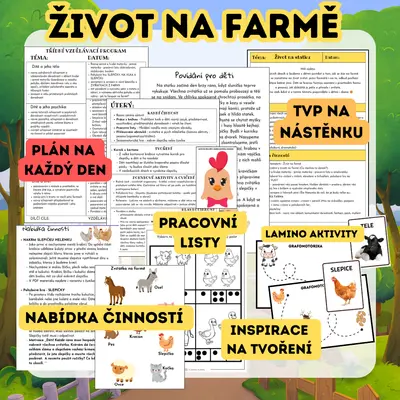 Život na statku - týdenní příprava na každý den 