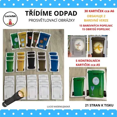 TŘÍDÍME ODPAD - PROSVĚTLOVACÍ OBRÁZKY