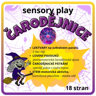 Sensory play ČARODĚJNICE🧙‍♀️