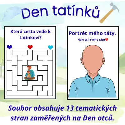 Den otců – zábavný balíček aktivit pro děti