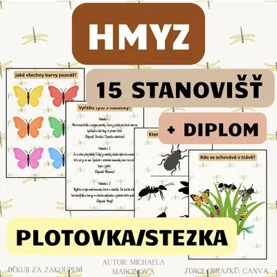 HMYZ (15 úkolů + DIPLOM) - plotovka/stezka