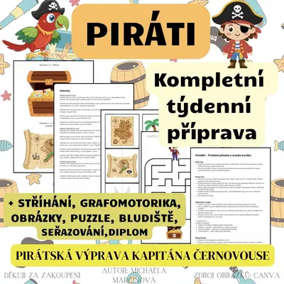 PIRÁTI - Kompletní týdenní příprava