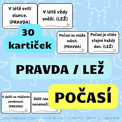 POČASÍ - pravda/lež