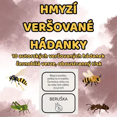 HMYZÍ VERŠOVANÉ HÁDANKY