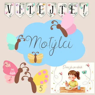 Výzdoba třídy - Motýlci