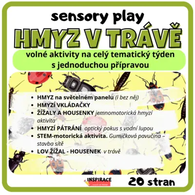 Sensory play - HMYZ V TRÁVĚ