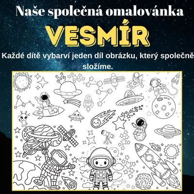 Mega omalovánky – Vesmír | 2, 8 a 18 částí