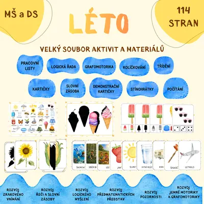 Léto - velký soubor aktivit a materiálů