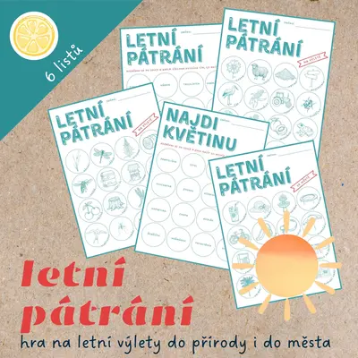 Letní pátrání (nebo bingo) na výlet
