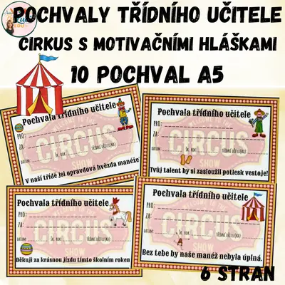 Pochvaly třídního učitele - cirkus