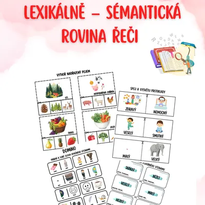 Lexikálně – sémantická rovina řeči + metodické postupy