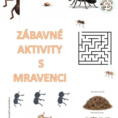 ZÁBAVNÉ AKTIVITY S MRAVENCI