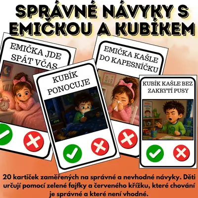 Správné návyky s Emičkou a Kubíkem 🌟