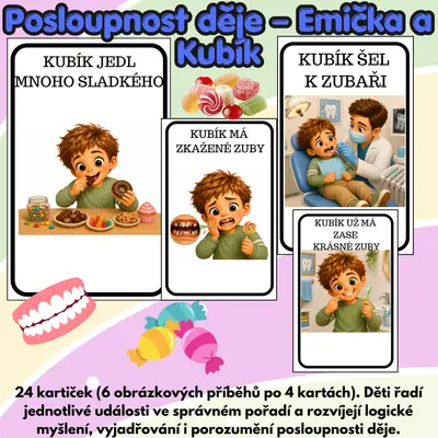 Obrázkové příběhy s Emičkou a Kubíkem