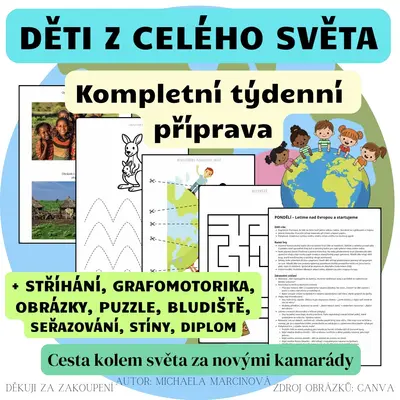 DĚTI Z CELÉHO SVĚTA - Kompletní týdenní příprava