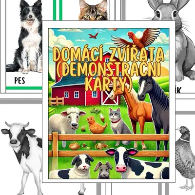 Domácí zvířata (demonstrační karty)