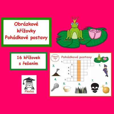 Obrázkové křížovky Pohádkové postavy