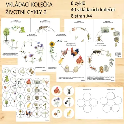 vkládací kolečka ŽIVOTNÍ CYKLY 2