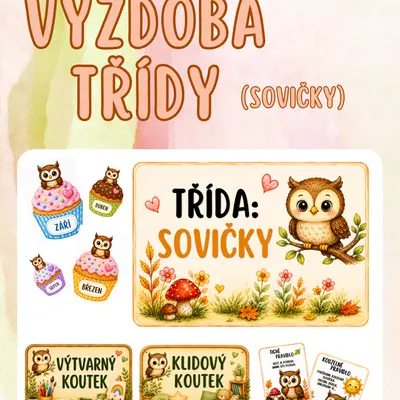 Výzdoba třídy - SOVIČKY