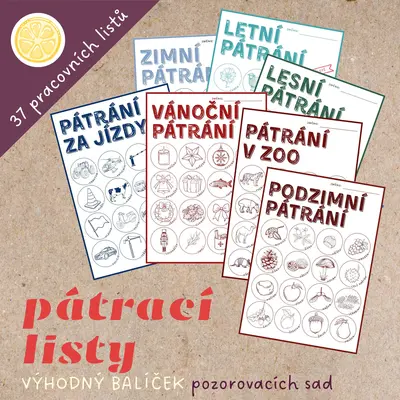 PÁTRACÍ LISTY - VÝHODNÝ BALÍČEK